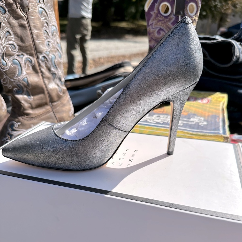 WHBM SILVER HEELS